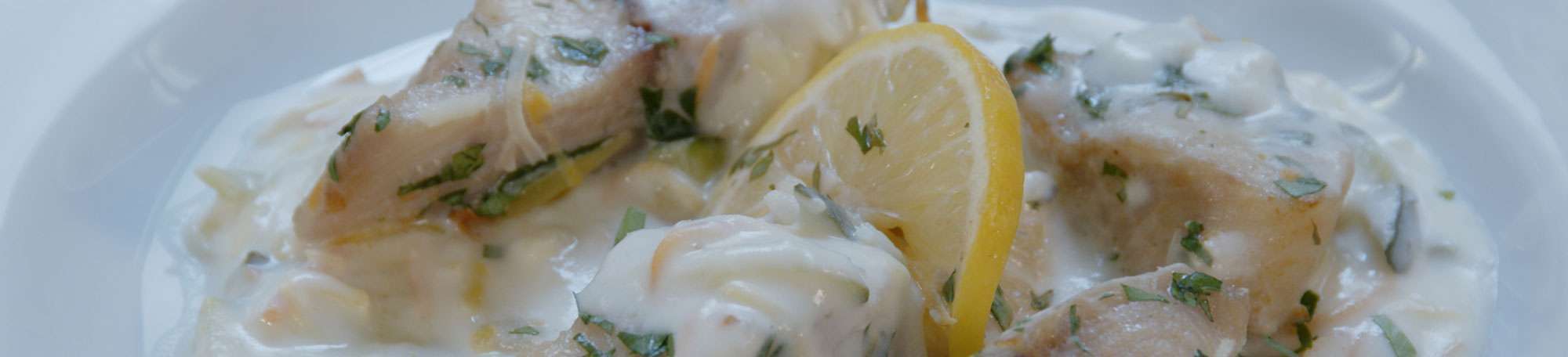 Fisch mit Krenvelouté und Wurzelgemüse