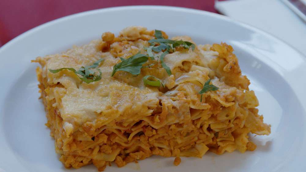 Nudelgratin mit Sojabolognese - Österreich hat Geschmack